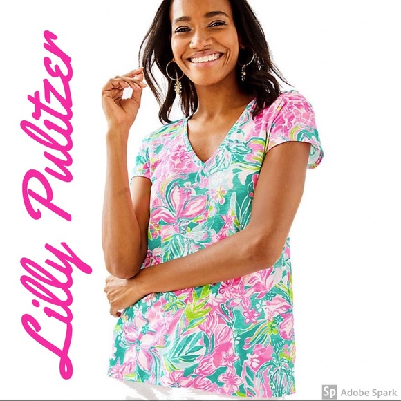 Lilly Pulitzer Tops - Lilly Pulitzer Etta Short Sleeve Top